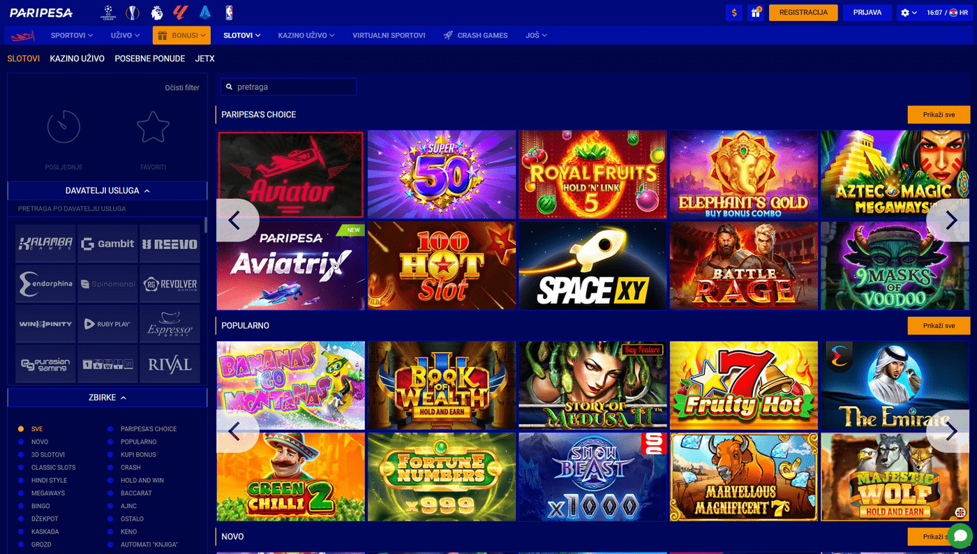 Paripesa online casino bonus